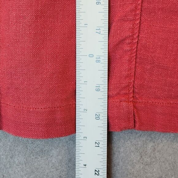 Woolrich Skirt Womens 10 A-Line Wild Cherry Pink Red Modest Academia 100% Cotton - Picture 9 of 9